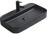 Mexen Sofia Lavabo Da Appoggio 70 X 40 Cm, Nero Opaco - 22157085