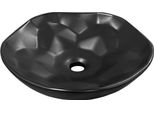 Mexen Nicea Lavabo Da Appoggio 41 X 41 Cm, Nero Opaco - 21754185