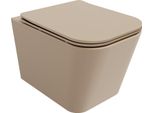 Mexen Teo Vaso Wc Rimless Con Sedile A Chiusura Rallentata Slim, Duroplast, Cappuccino Opaco - 30854064