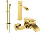 Mexen Libra DQ77 Set Da Bagno, Dorato - 745113DQ77-50