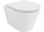 Mexen Rico Wc Rimless Con Sedile A Chiusura Rallentata Slim, Duroplast, Bianco Lucido - 30720300