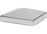 Logistsystem Tappo Quadrato Per Pali Da Recinzione 100X100 Mm | Acciaio Zincato | Forma Piramidale | Tappo Di Copertura Per Pali In Legno | 1 Pezzo | Tappo Di Protezione Per Pali Copertura Per Pali