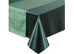 Eurofirany | Tovaglia - Runner Da Tavola - Set Di 2 - 140 X 220 Cm - Verde - Tovaglia - Lucida