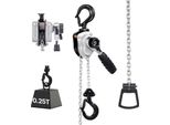 Vevor Mini Paranco A Leva, Portata 1/4T, Paranco A Catena Manuale, Corsa 3 M, Catena In Lega D'acciaio G80 Con Freno Meccanico A Doppio Nottolino, Paranco A Catena Con Ganci Rotanti A 360°, Per Magazzino, Edilizia, Garage