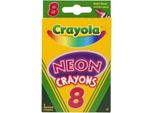 Crayola | Pastelli A Cera Neon - 8 Pezzi - Colori Vivaci - Per Bambini - Non Tossico - Set Creativo Da Colorare