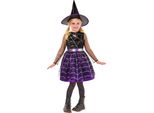 Bristol Novelty - Costume Da "Strega Ragnatela"" - Ragazze BN6120 (116) (Nero/Viola)"
