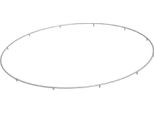 Lifestyle Proaktiv 12X Parti Del Telaio Per Trampolino Da 370 Cm, Incluse 72 Molle