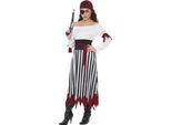 Smiffys - Costume - Donna SM3138 (L) (Nero/Bianco)