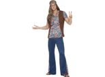 Smiffys - Set Di Costumi "Orion The Hippie"" Per Uomo SM1976 (M Regular) (Blu)"