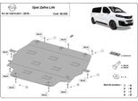 Protezione Antincastro In Acciaio Per Opel Zafira Life Con Motore In Metallo