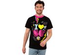 Smiffys - Top In Costume "Anni '80"" Per Uomo/Donna Unisex SM1053 (Xl) (Nero)"