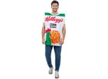 Kelloggs - Costume "Corn Flakes"" - Uomo/Donna Unisex SM2853 (Taglia Unica) (Bianco/Verde/Rosso/Giallo)"