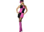Smiffys - Costume "Anni '60"" - Donna SM3209 (L) (Rosa/Nero)"