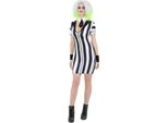 Beetlejuice - Vestito Costume Halloween SM2826 (Xl) (Nero/Bianco)