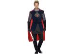 Smiffys - Costume "Deluxe King Arthur"" - Uomo SM2098 (M) (Nero/Rosso)"