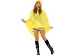 Smiffys - Poncho Party - Uomo/Ladies Unisex SM3113 (Taglia Unica) (Giallo)