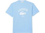 Lacoste - T-Shirt Uomo/Donna Unisex In Cotone GT6750 (Xs) (Azzurro)