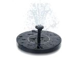 Tolletour Pompa Solare Per Fontana 1,5W Pompa Solare Per Fontana Pompa Solare Per Laghetto Con 6 Stili Di Fontana Pompa Solare Per Acqua Fontana Solare Nera Per Giardino Pompa Acqua Esterna