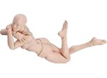 Manichino Mobile, Corpo Di Action Figure Personalizzabile, Modello Da Disegno Per Schizzi E Pittura (Donna), Resistente In Pvc