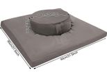 Cuscino Da Meditazione, Design Ergonomico, Materiali Resistenti, Grigio