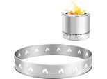 Accessori Per Ciotole Da Fuoco - Piedistallo Per Caminetto Da Esterno, Acciaio Inox 587X99 Mm - Piedistallo Per Ciotola Da Fuoco In Acciaio Inox