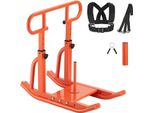 Slitta Per Pesi Fitness - Slitta Per Pesi Con Dischi Da 25/51 Mm - Altezza Regolabile - Colore Arancio