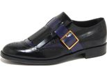 9185N Scarpa Allacciata Tod's Nero/Blu Scarpe Donna Shoes Women