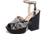 B1742 Sandalo Donna Hogan Scarpa Ghiaccio Nero Shoes Women