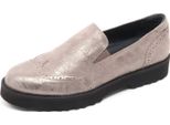 B5914 Mocassino Donna Hogan Route Scarpa Pantofola Tortora Shoe Loafer Woman