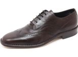 B5789 Scarpa Inglese Uomo Taurus Cadice Scarpe Marrone Scuro Shoe Man