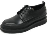 B8883 Scarpa Classica Uomo Sartori Gold Scarpe Nero Pelle Shoe Man