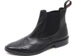 B5798 Polacchino Uomo Taurus Medusa Stivaletto Nero Shoe Boot Man