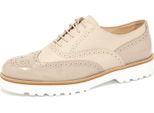4084Q Scarpa Donna Hogan Route Francesina Beige/Tortora Shoe Woman
