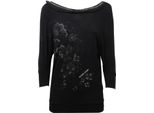 C4472 Maglia Manica 3/4 Donna Blugirl Folies Nero T-Shirt Woman
