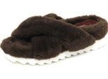 D9008 Ciabatta Donna Brown Jeffrey Campbell Scarpe Ecopelo Shoe Woman