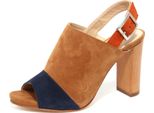 B1195 Sandalo Donna Unisa Yuse Scarpa Beige/Blu/Arancione Shoe Woman