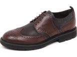 E5124 Scarpa Uomo Dark Brown Tod's Scarpe Nuovo Derby Bucature Shoe Man
