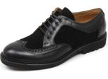 C3724 Scarpa Inglese Uomo Perez Scarpe Nero Shoe Man