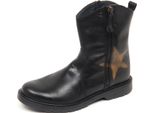 E3770 Stivale Bimba Nero Naturino Scarpe Biker Shoe Baby Kid Girl