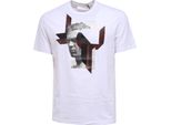 6057Y T-Shirt Uomo Neil Barrett Loose Fit Maglia White Multicolor
