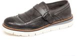 F1784 Mocassino Uomo Dark Grey Eveet Scarpe Vintage Effect Loafer Shoe Man