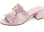 F0442 Sandalo Donna Light Pink Tod’S Scarpe Suede Shoe Sandal Woman