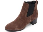 B7570 Tronchetto Donna Hogan H272 Stivaletto Marrone Chiaro Boot Shoe Woman