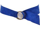 4786AB Cintura Donna Vicolo Blue Suede Vintage Belt Buckle Belt Woman