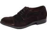 1024J Scarpa Uomo Dark Brown Hundred 100 Suede Vintage Effect Shoe Man