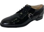 D66 Scarpa Allacciata Fibbia Donna Tod's Black Leather Shoe Woman