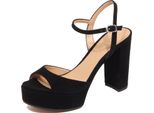 G1246 Sandalo Donna Unisa Vegara Suede Black Sandal Woman