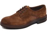 G2520 Scarpa Allacciata Uomo Caracciolo 1971 Vintage Effect Brown Suede Shoe Man