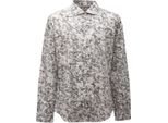 0987AG Camicia Uomo Gaudi' White/Black Cotone Printed Shirt Man