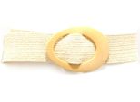 4862AG Cintura Donna Vicolo Light Beige Elasticized Belt Woman